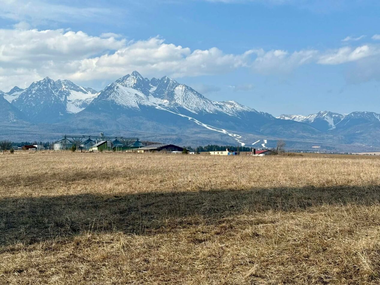 Stavebné pozemky v obci Mlynica s výhľadom na Vysoké Tatry